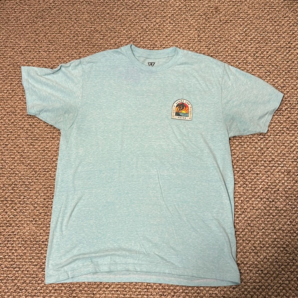 Vissla Everyday Heather T shirt, 50% cotton and 50% polyester